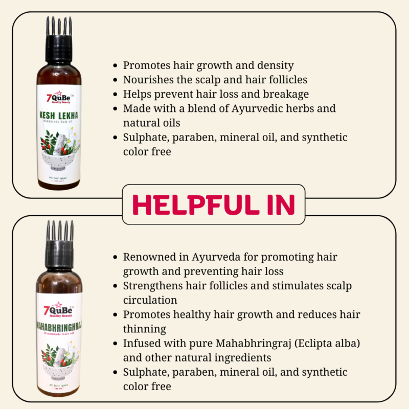 Kesh Lekha & Mahabhringraj Oil Pack